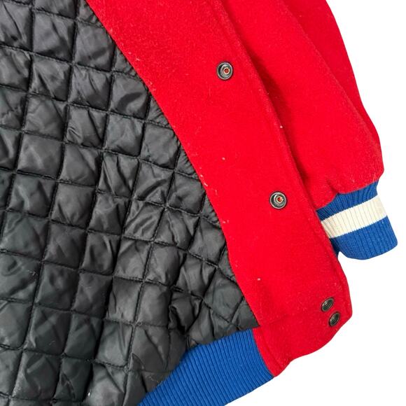 Vintage Philly Stars Red Blue Baseball Negro Leagues Wool Letterman Jacket 6XL - Picture 14 of 14